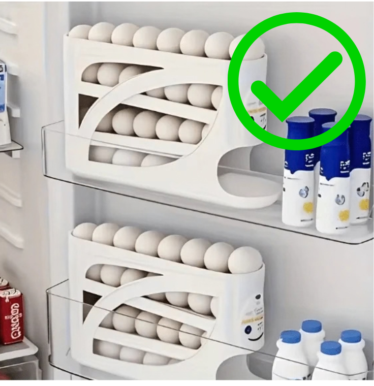 Rolling Egg Dispenser Rack